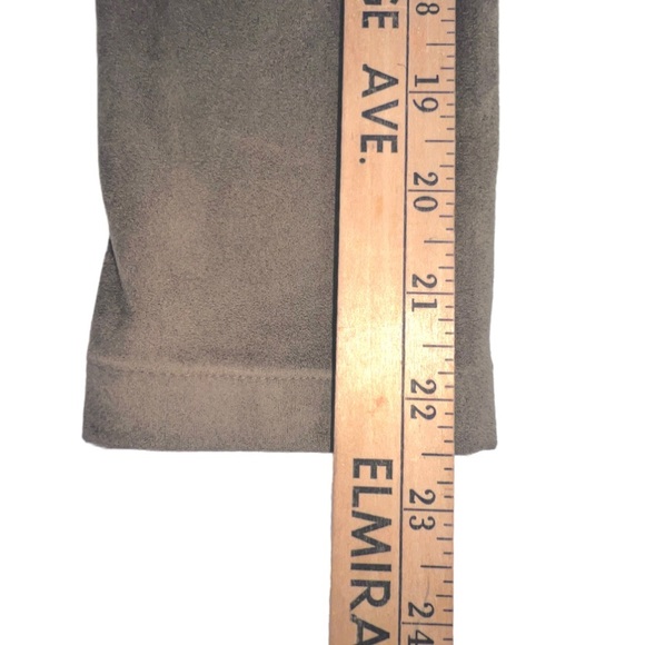 Romeo & Juliet Couture Taupe Drape Cropped Faux Suede Jacket Womens Size L EUC! - Picture 5 of 10